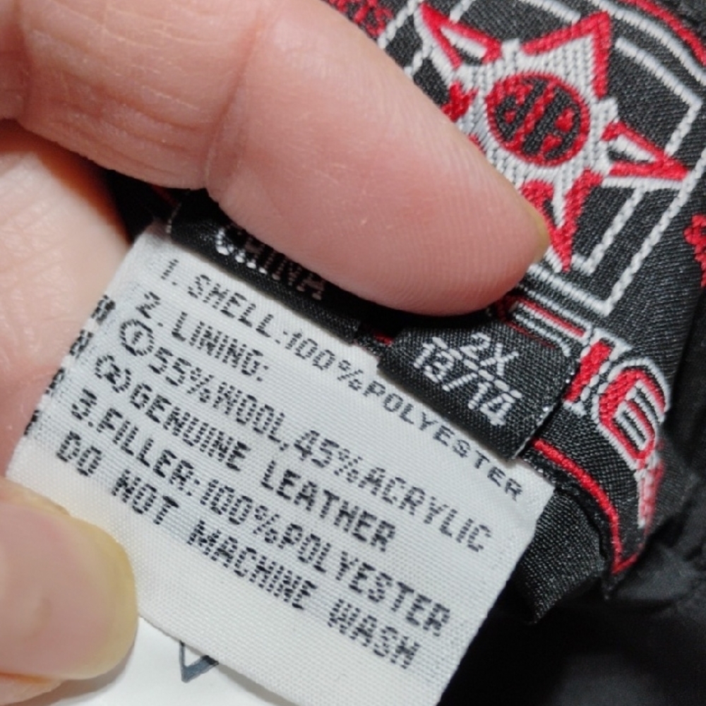 NHL Detroit Red Wings Kids Wool/Leather Reversible Jacket Sz.13/14 (BX10) - Picture 8 of 10